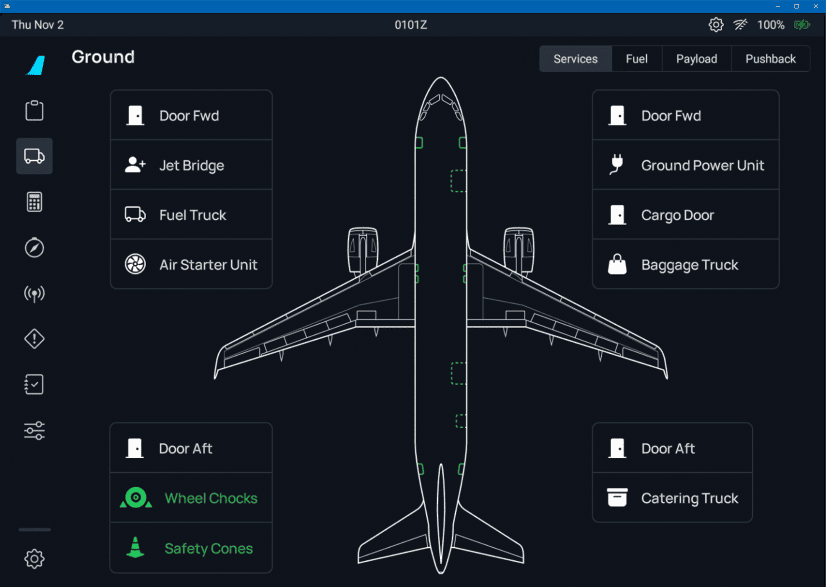 flyPad Ground page