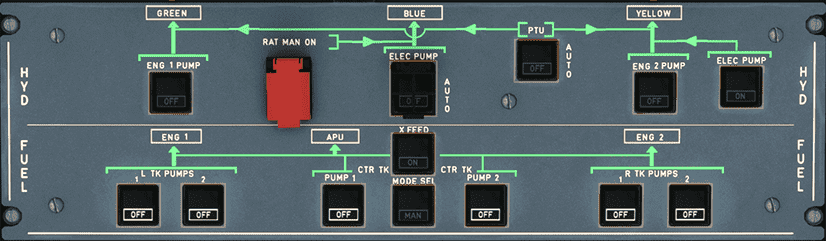 Fuel pumps off Fuel pumps off